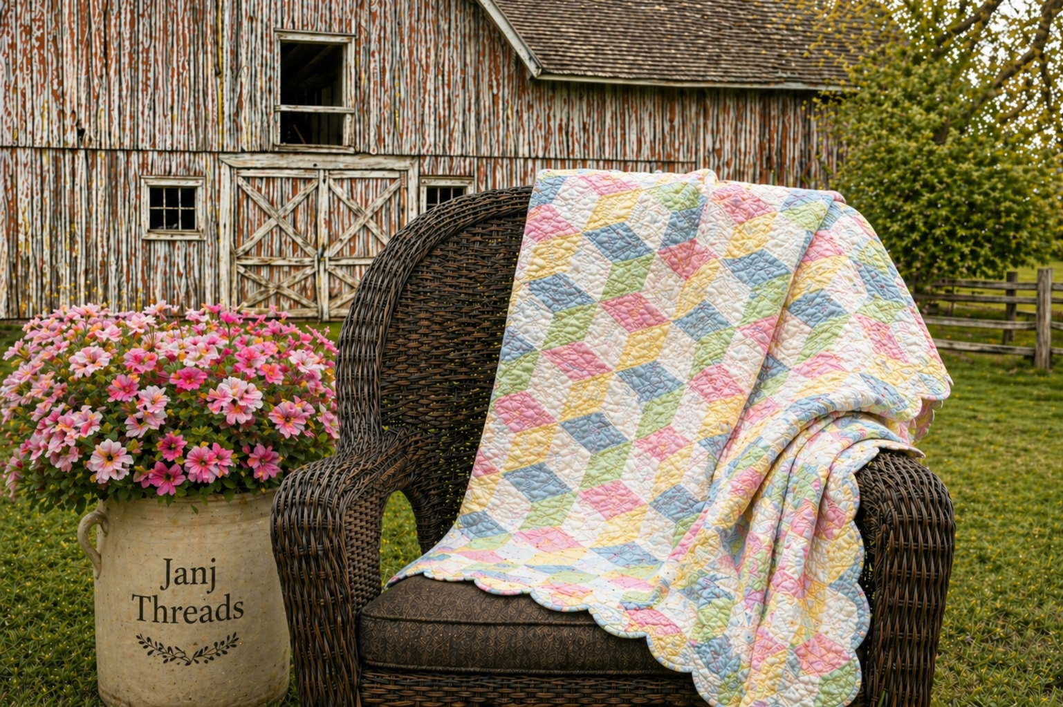 Anna's Vintage Quilt Repurposed
