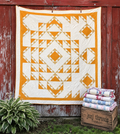 Vintage Quilt Geometric Medallion
