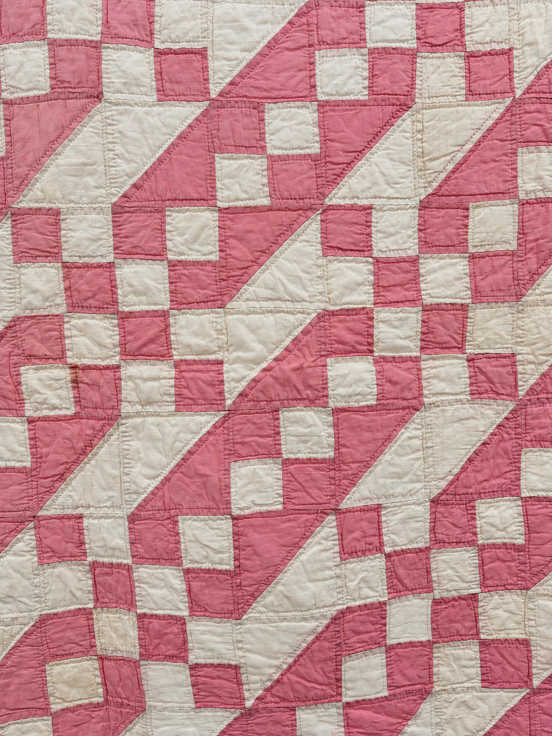 **SOLD Vintage Quilt Pink Jacob's Ladder SOLD**