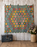 Vintage Nostalgic Grandma's Flower Garden Quilt