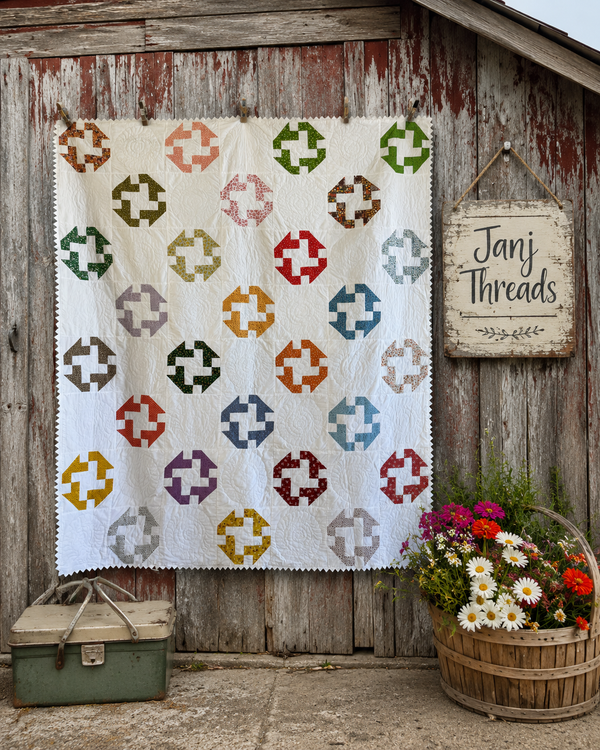 Vintage Hole in the Barn Door Quilt