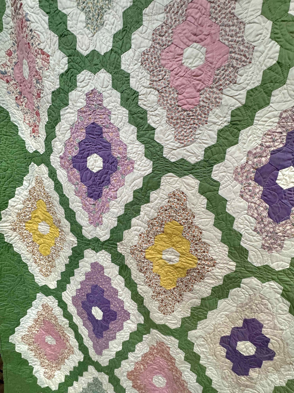 Vintage Quilt Martha Washington's Flower Garden
