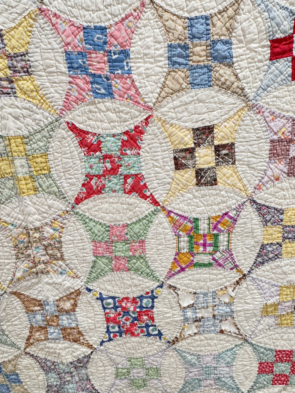 Vintage Quilt Glorified Nine Patch