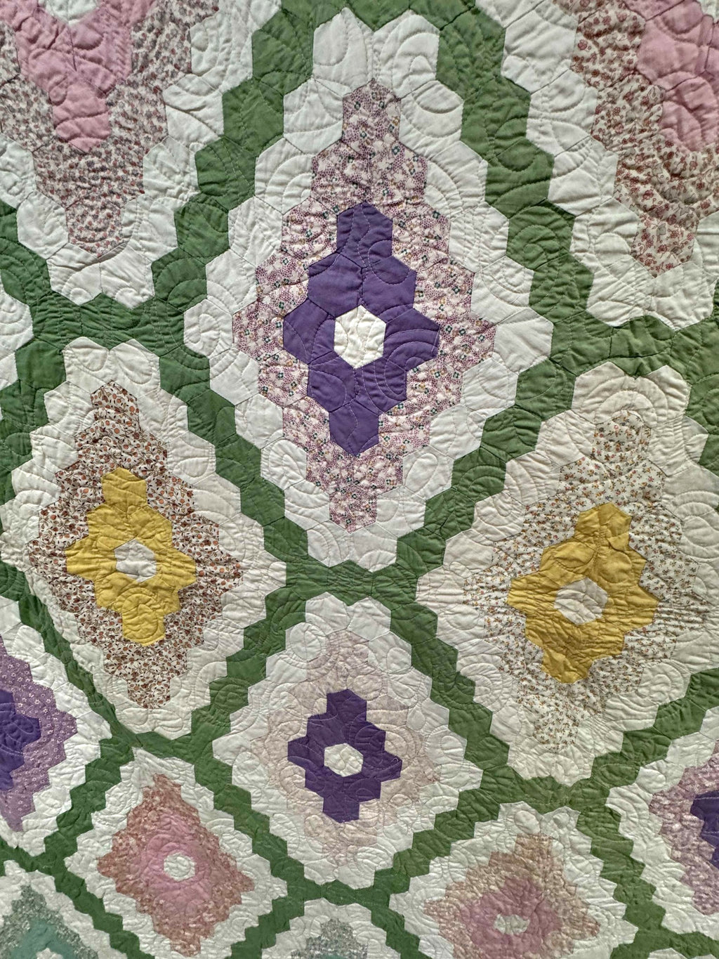 Vintage Quilt Martha Washington's Flower Garden