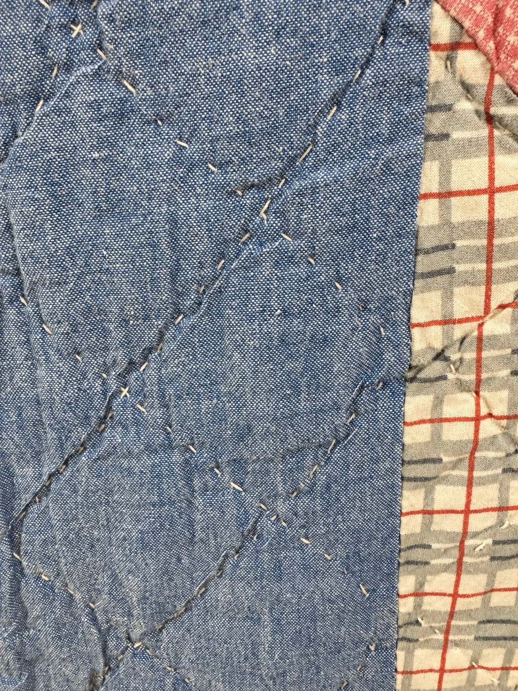 Vintage Quilt Nine Patch on Point