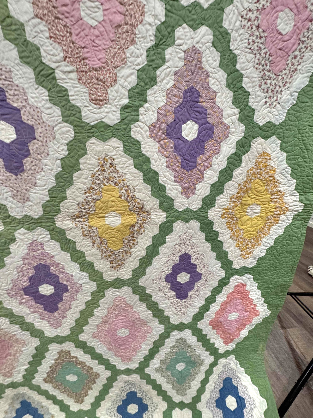 Vintage Quilt Martha Washington's Flower Garden
