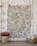 Vintage Reversible Half Square Triangle Feed Sack Qult