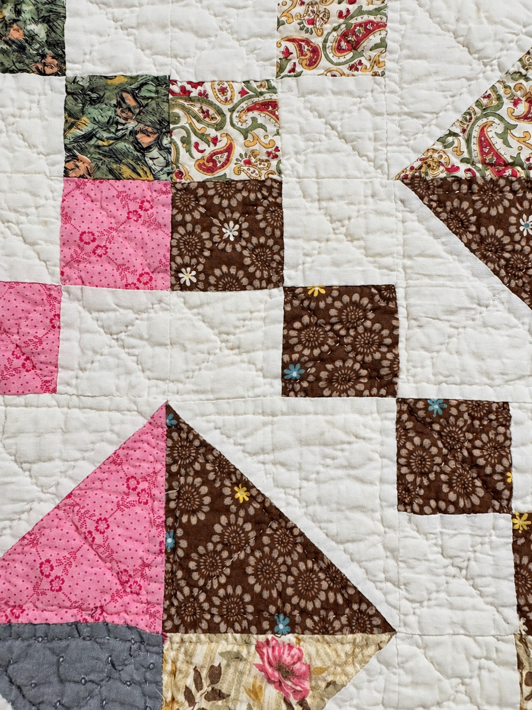 **SOLD Vintage Quilt Scrappy Jewel Box  SOLD**