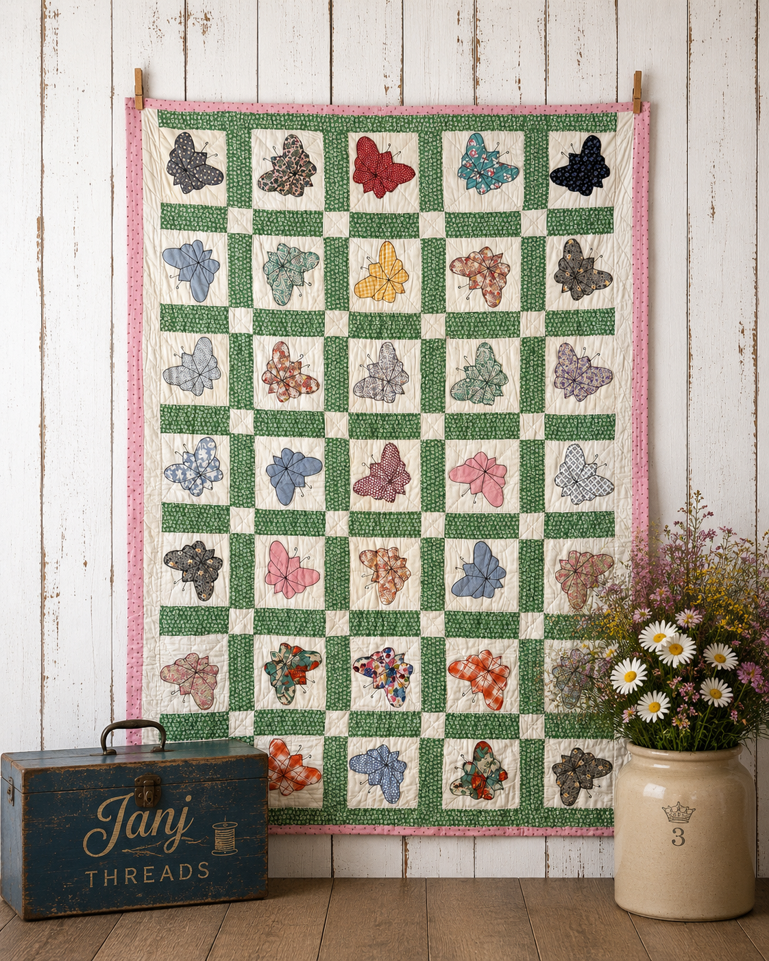 The Butterfly Kaleidoscope Quilt **SOLD**