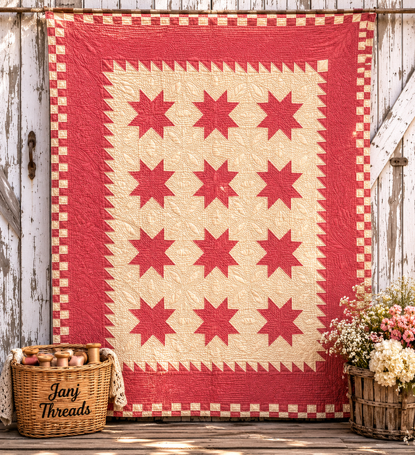 Vintage LeMoyne Star Quilt