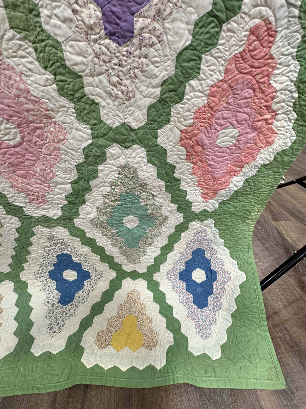 Vintage Quilt Martha Washington's Flower Garden