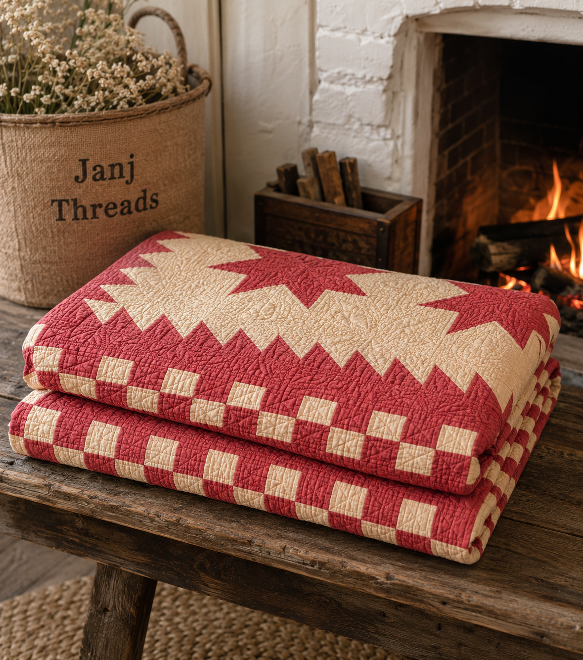Vintage LeMoyne Star Quilt