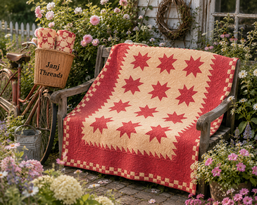 Vintage LeMoyne Star Quilt