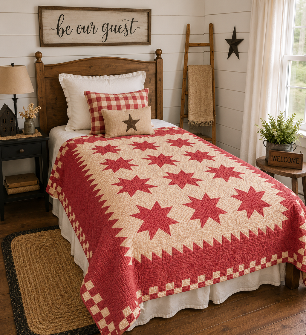Vintage LeMoyne Star Quilt