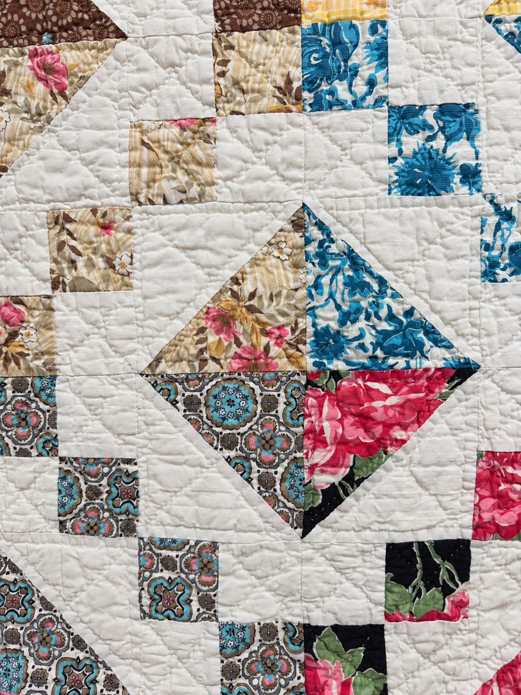 **SOLD Vintage Quilt Scrappy Jewel Box  SOLD**