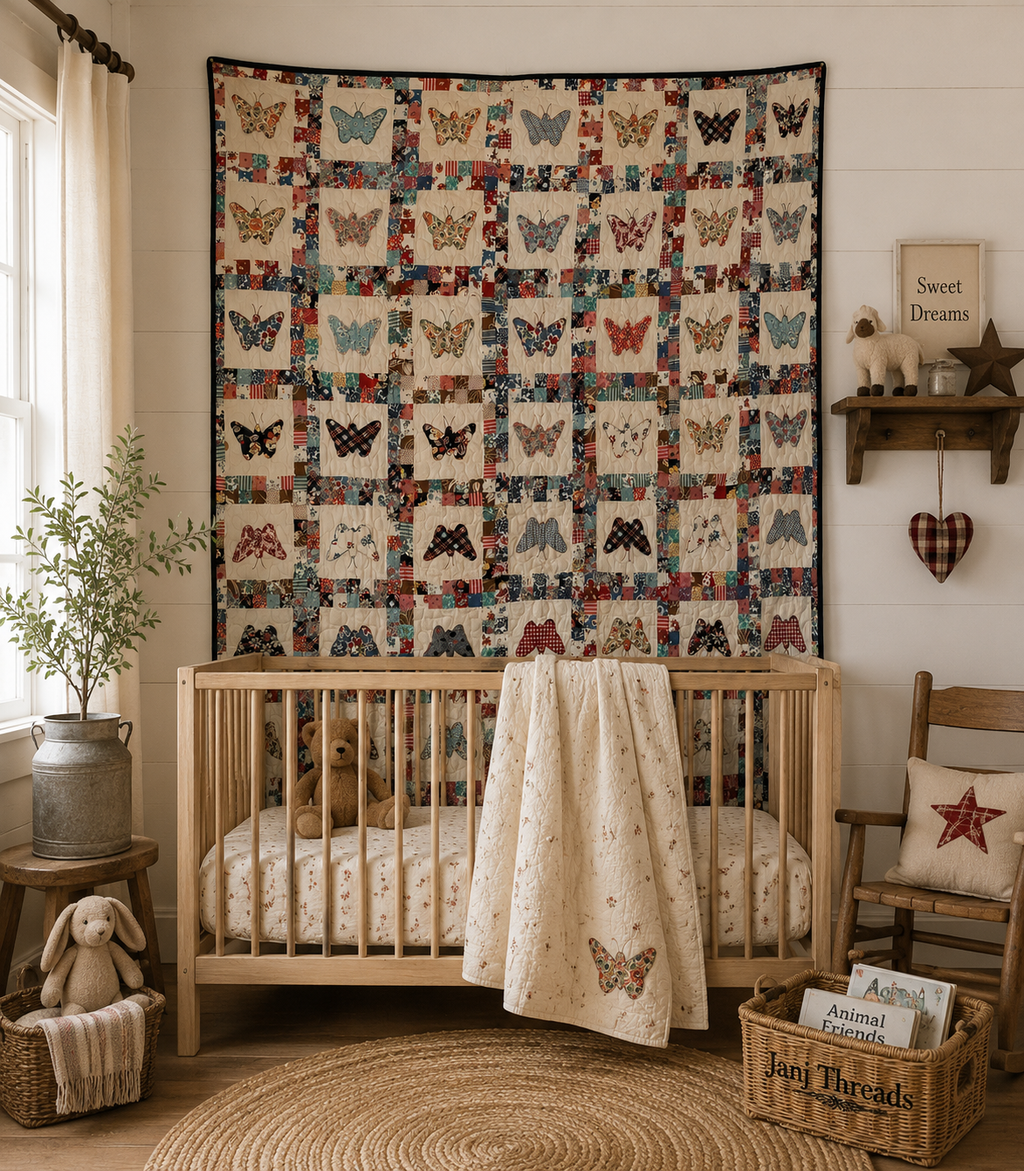 **SOLD** Vintage Quilt Feed Sack Butterfly ** SOLD**
