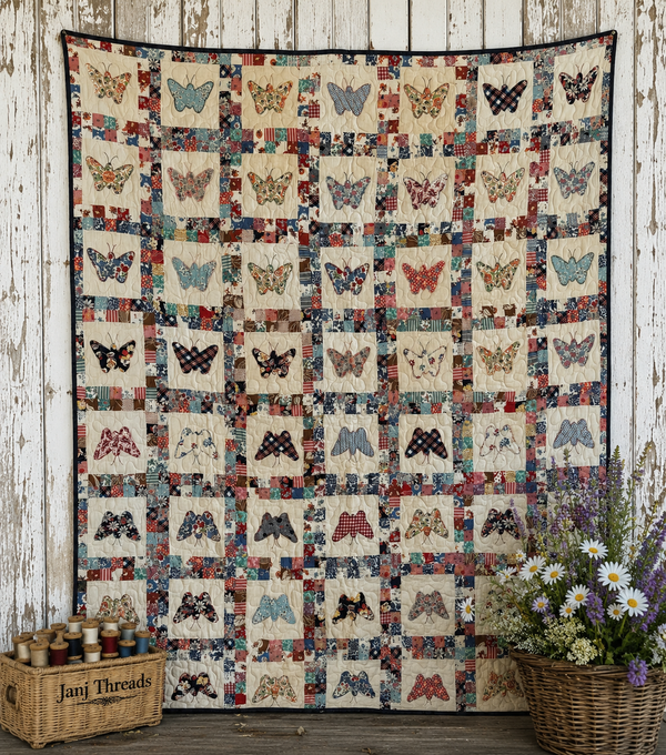 **SOLD** Vintage Quilt Feed Sack Butterfly ** SOLD**