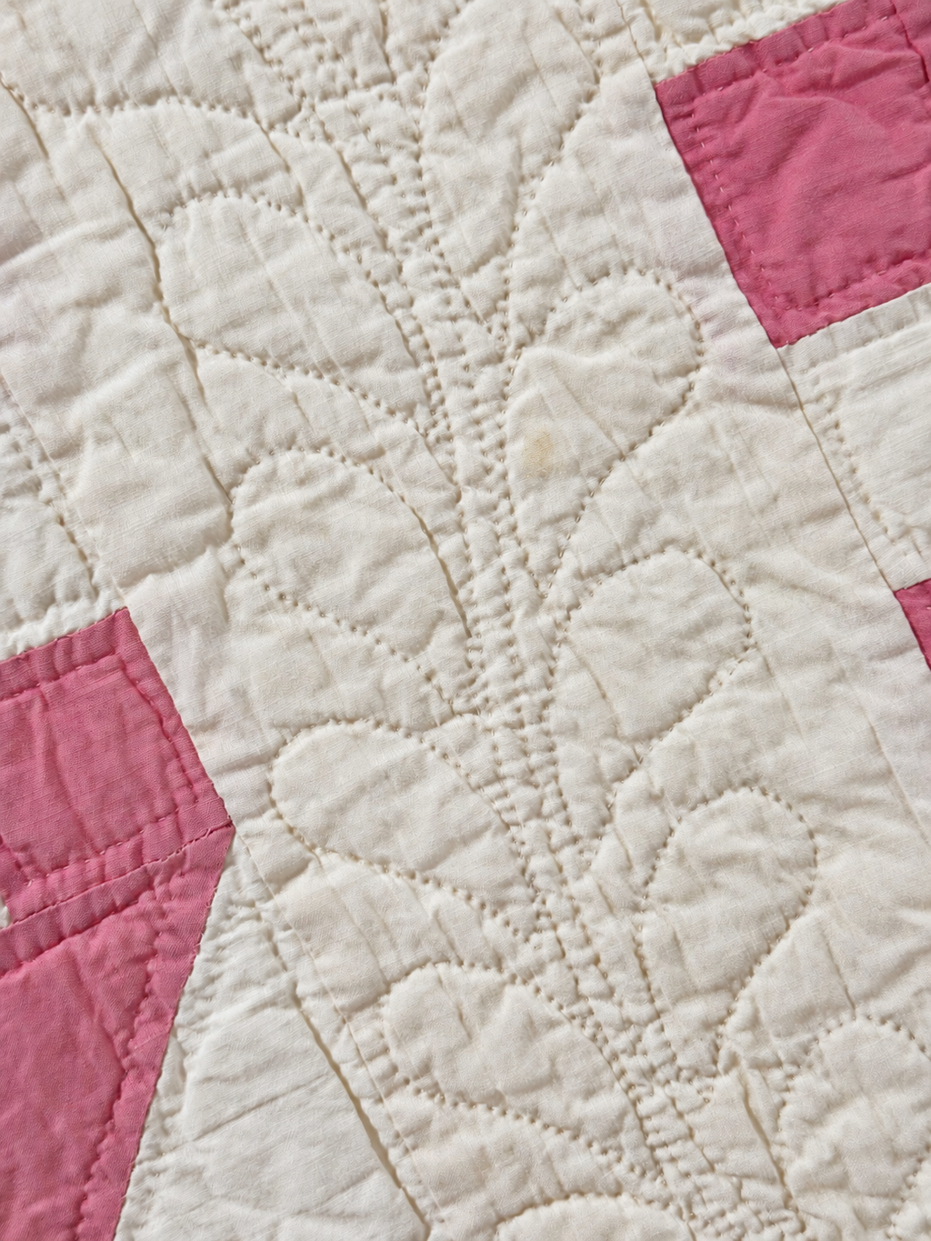 **SOLD Vintage Quilt Pink Jacob's Ladder SOLD**