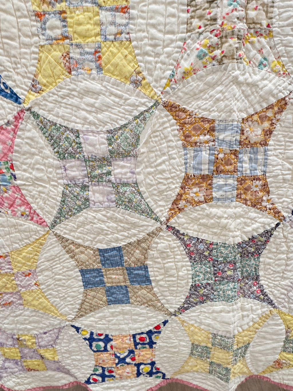 Vintage Quilt Glorified Nine Patch
