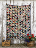 Vintage Quilt Half Square Triangle Scrap