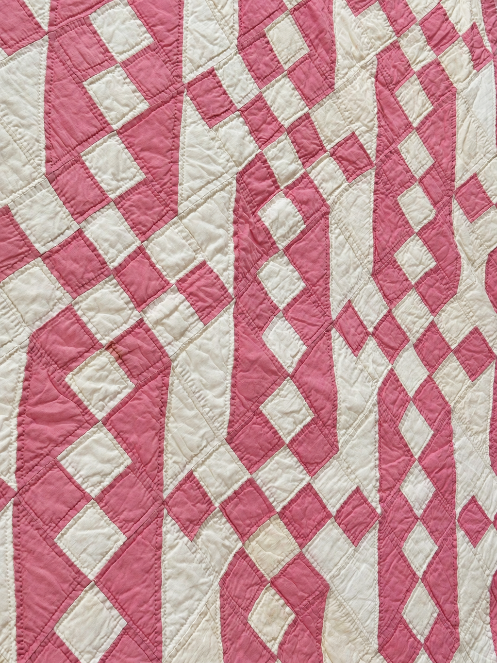 **SOLD Vintage Quilt Pink Jacob's Ladder SOLD**