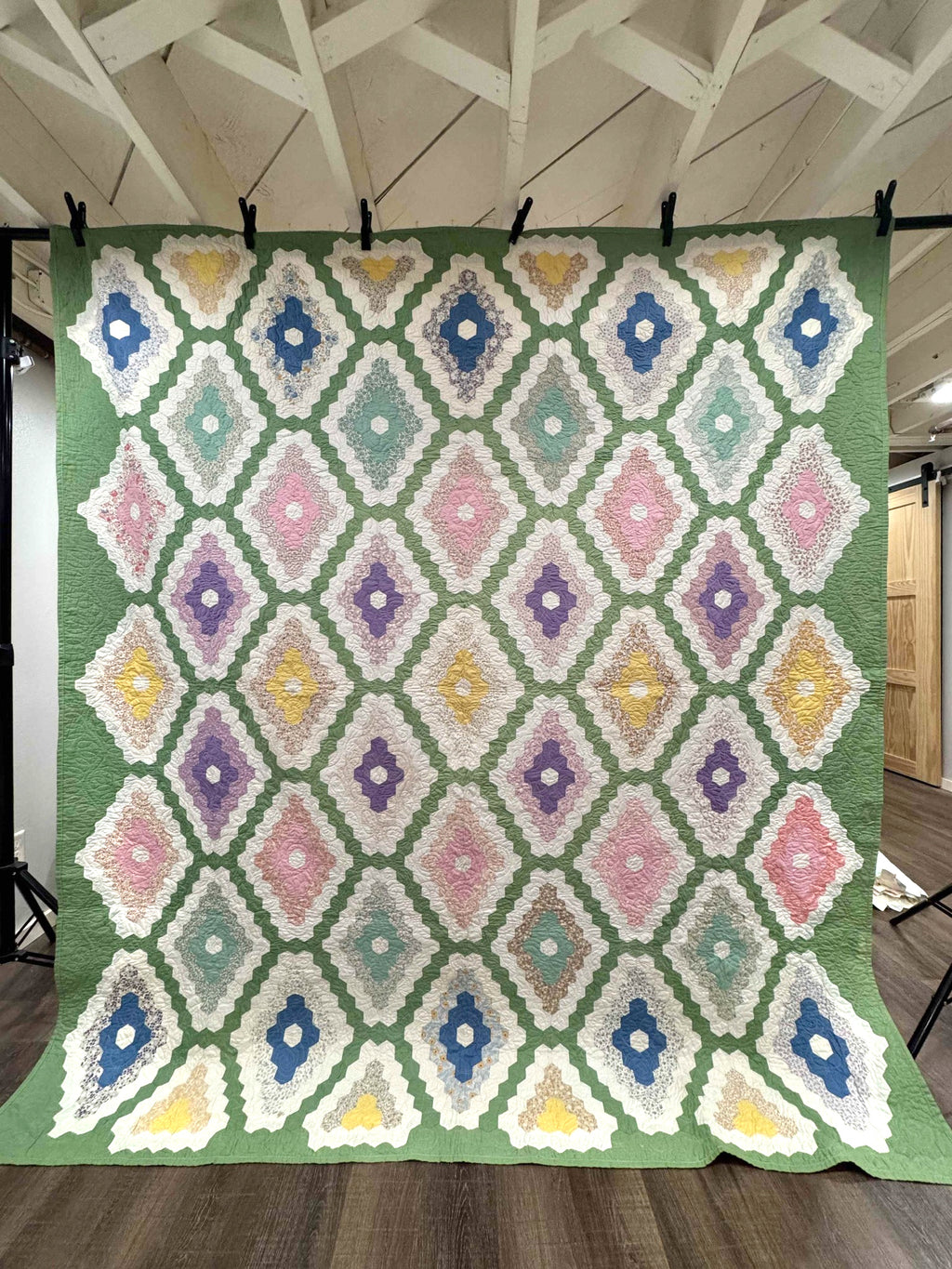 Vintage Quilt Martha Washington's Flower Garden