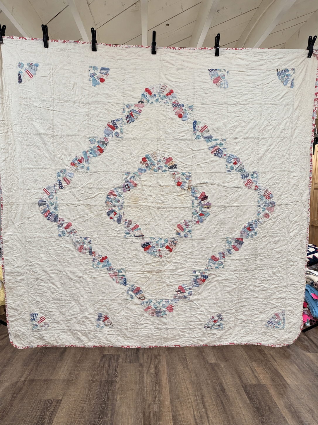 **SOLD Vintage Quilt Whirling Fan Variation SOLD**