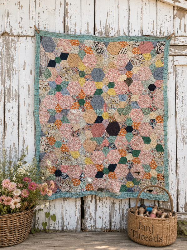 Vintage Kansas City Star Flower Garden Quilt