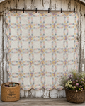 Double wedding ring quilt