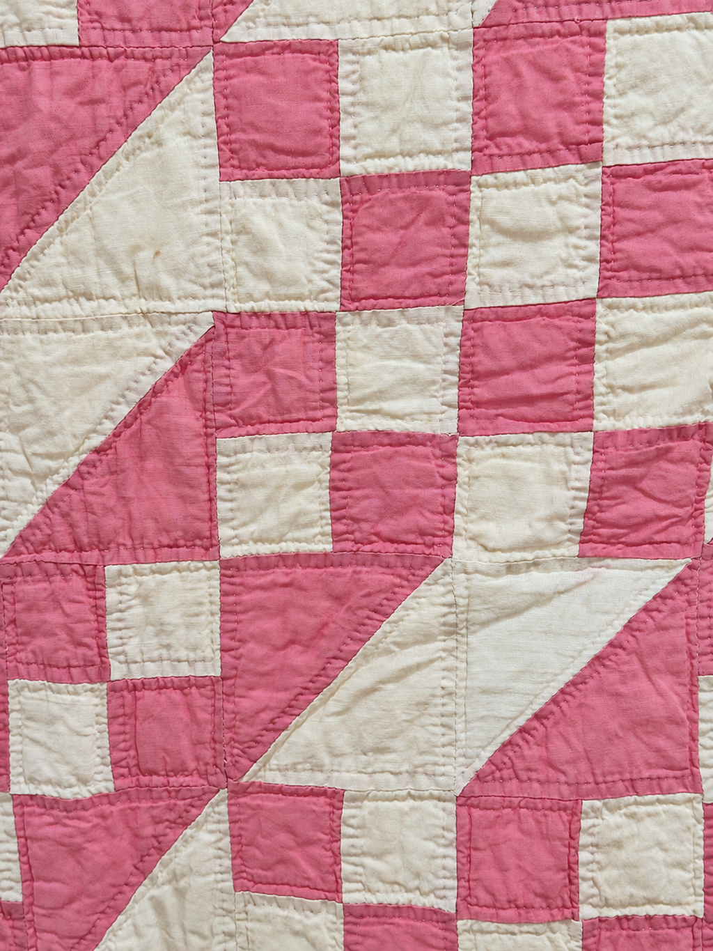 **SOLD Vintage Quilt Pink Jacob's Ladder SOLD**