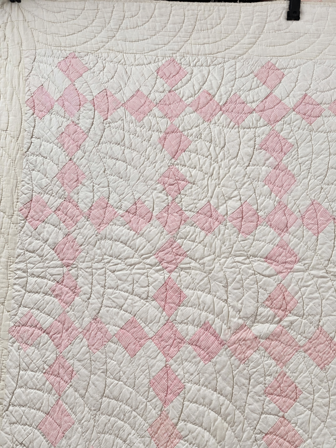 **SOLD Antique Quilt Pink Irish Chain SOLD**