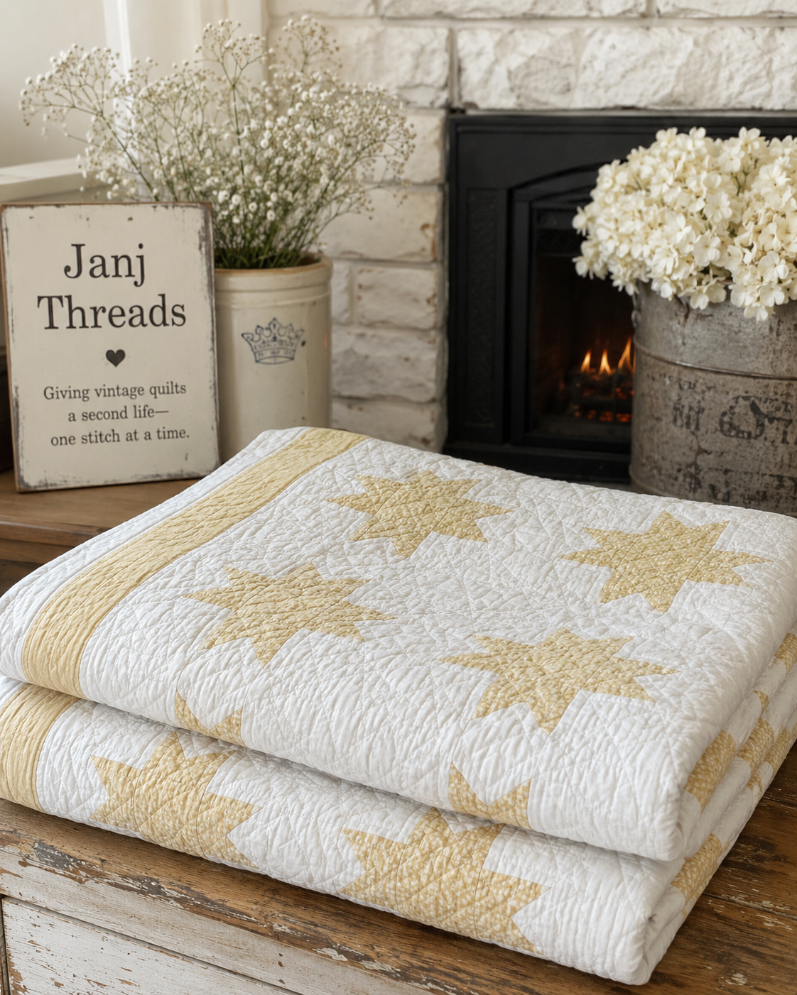 ** SOLD Vintage Quilt Sawtooth Square SOLD**