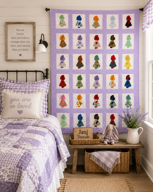 ** SOLD Vintage Sunbonnet Sue Quilt  SOLD**