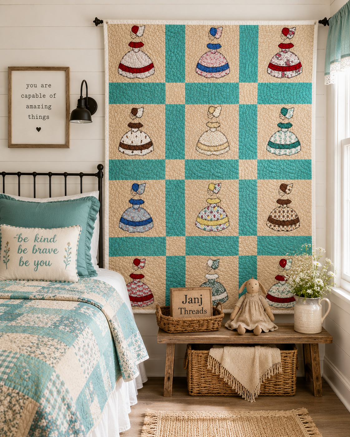 **SOLD Vintage Sunbonnet Sue Quilt SOLD**