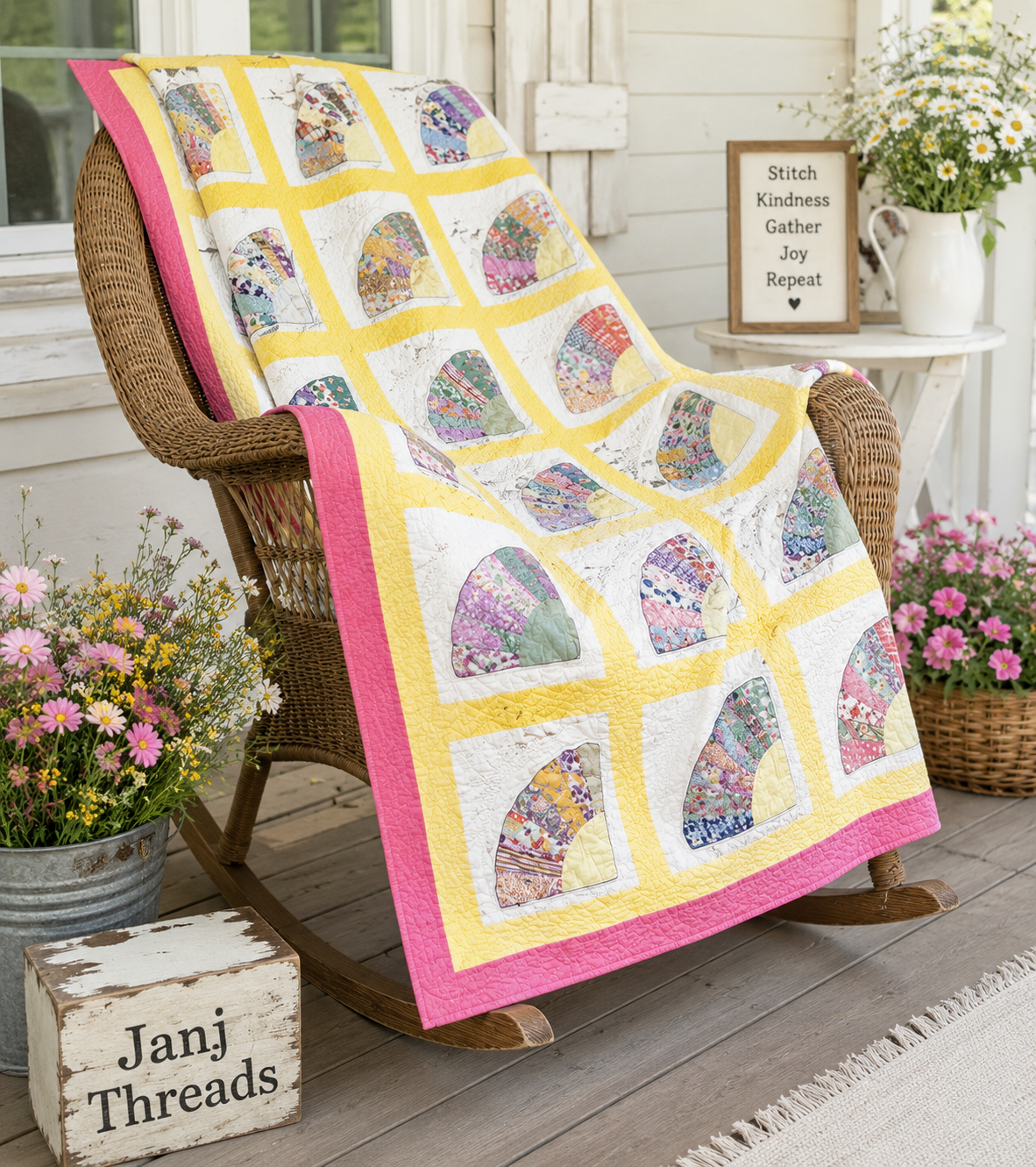 Vintage Grandmother's Fan  Quilt