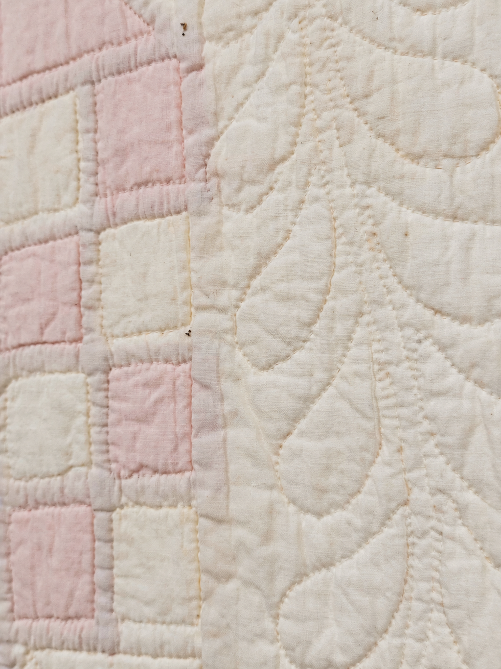 **SOLD Vintage Quilt Pink Jacob's Ladder SOLD**