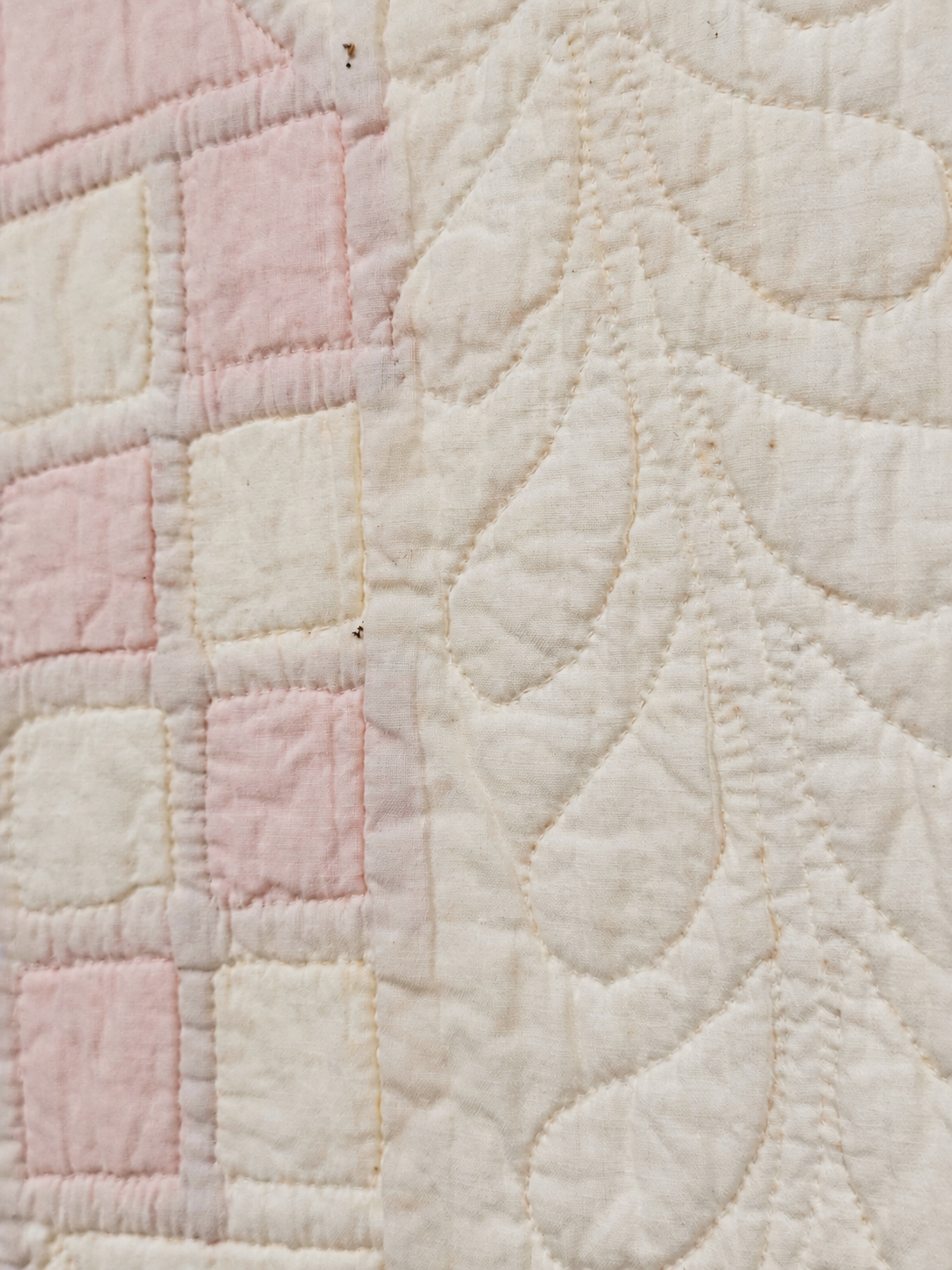 **SOLD Vintage Quilt Pink Jacob's Ladder SOLD**