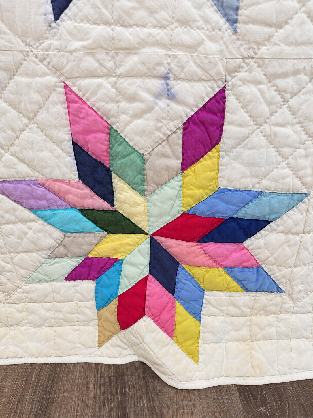 Vintage Quilt Eight-Point Star Quilt