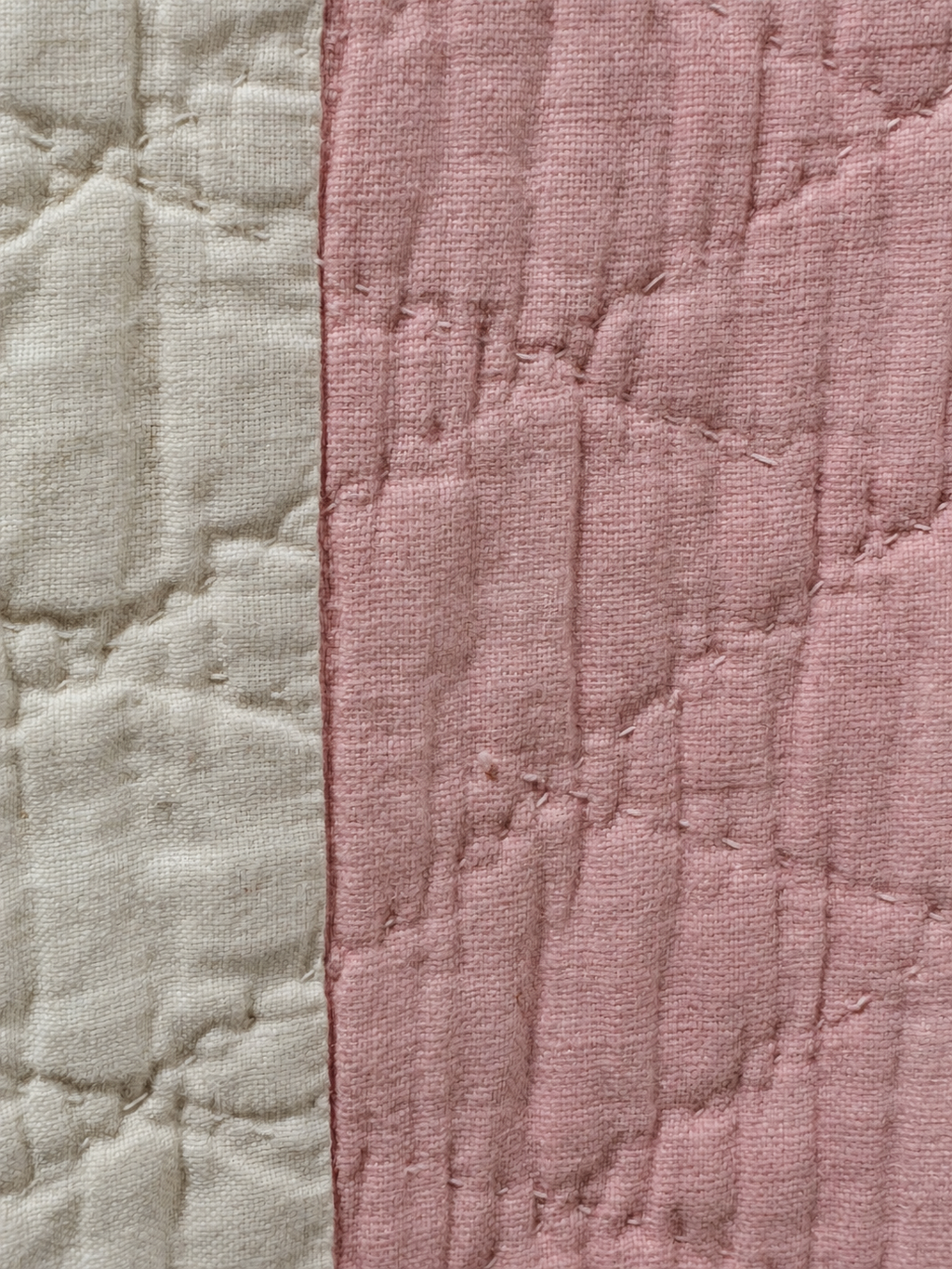 Vintage Quilt Pink Applique Basket