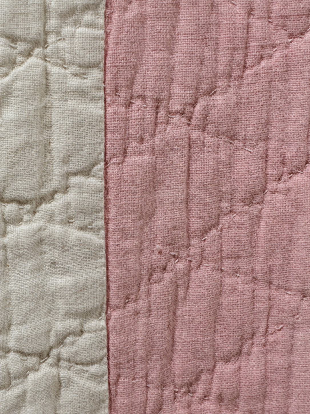 Vintage Quilt Pink Applique Basket