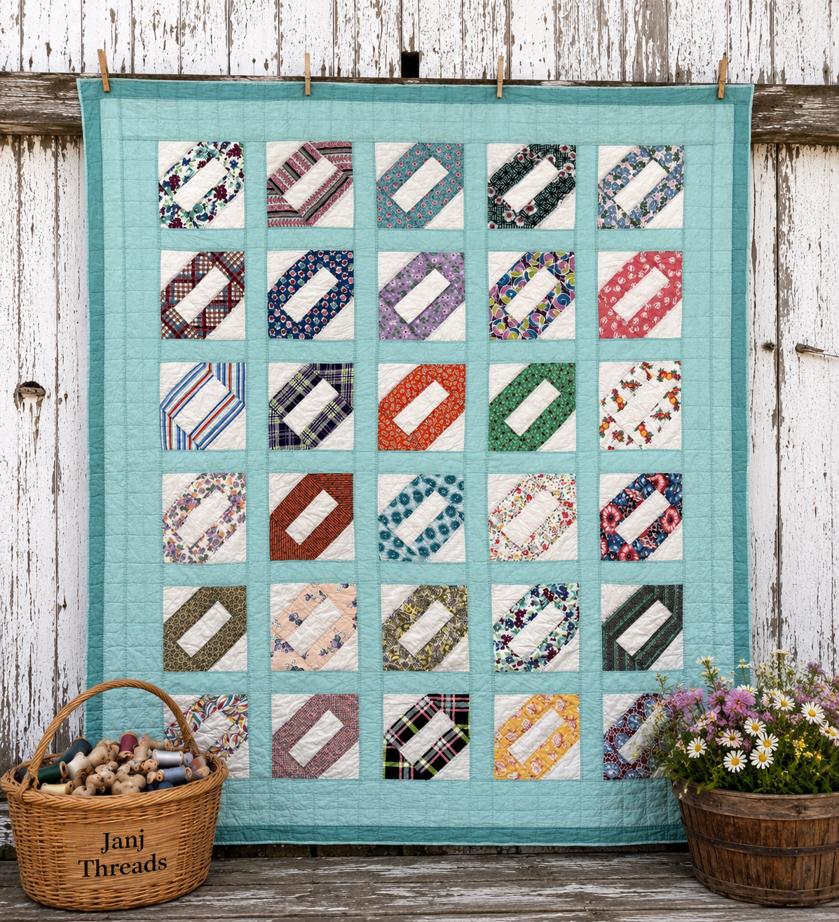 Vintage Chuck-A-Luck Variation Quilt
