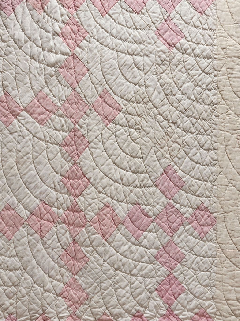 **SOLD Antique Quilt Pink Irish Chain SOLD**