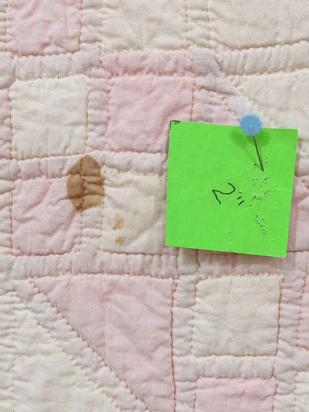 **SOLD Vintage Quilt Pink Jacob's Ladder SOLD**