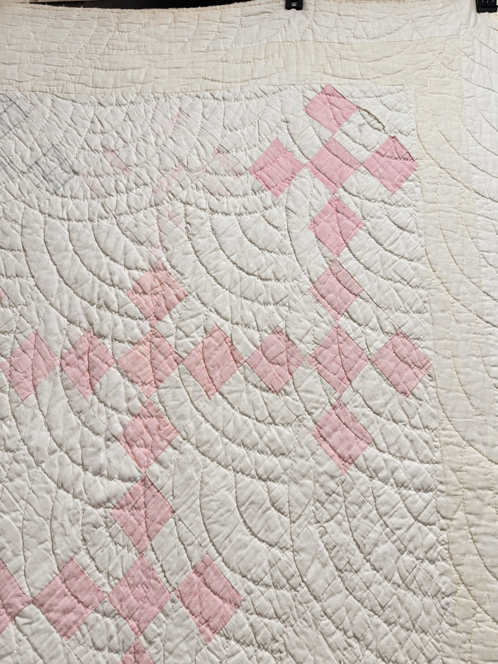 **SOLD Antique Quilt Pink Irish Chain SOLD**