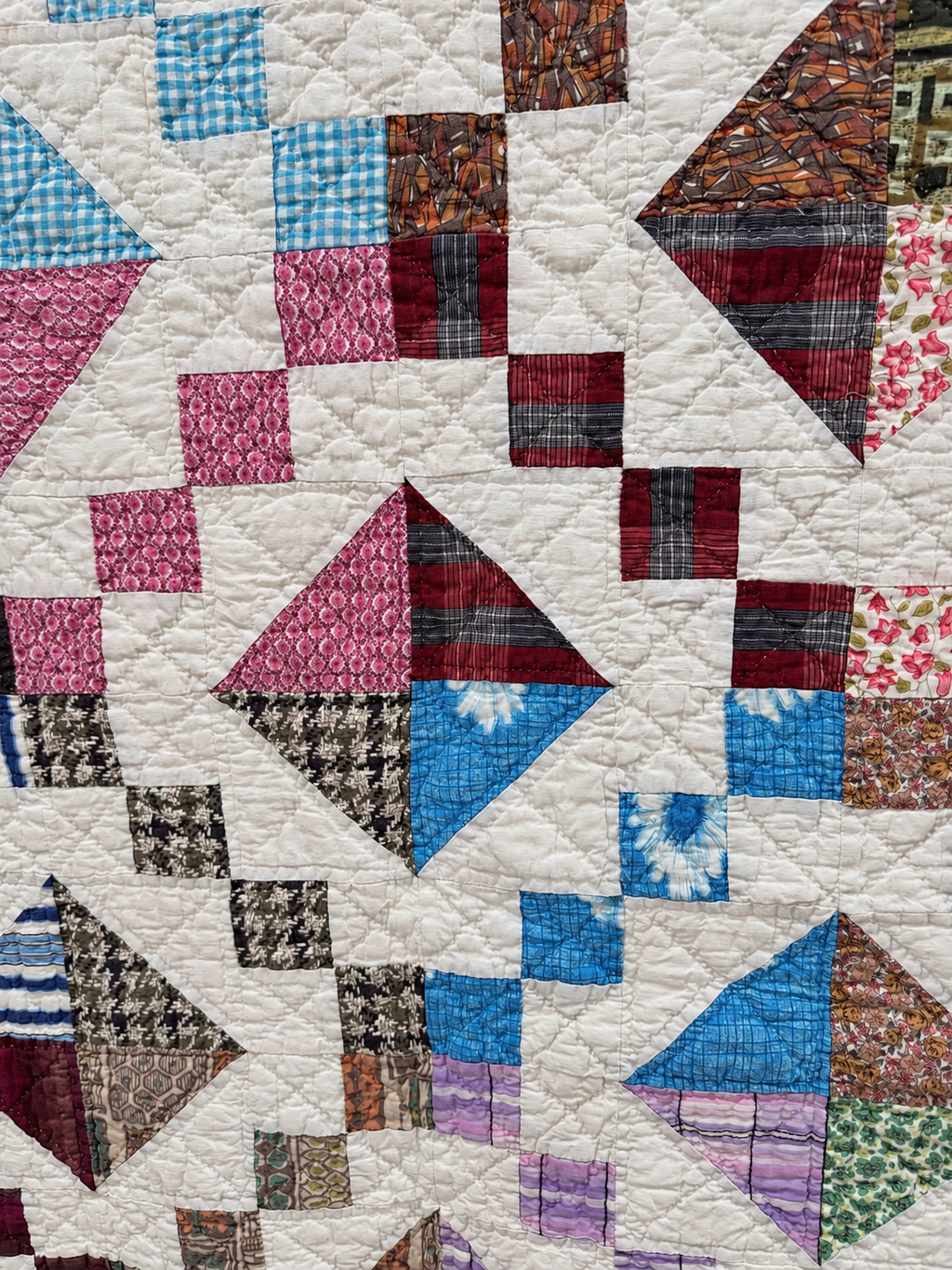 **SOLD Vintage Quilt Scrappy Jewel Box  SOLD**