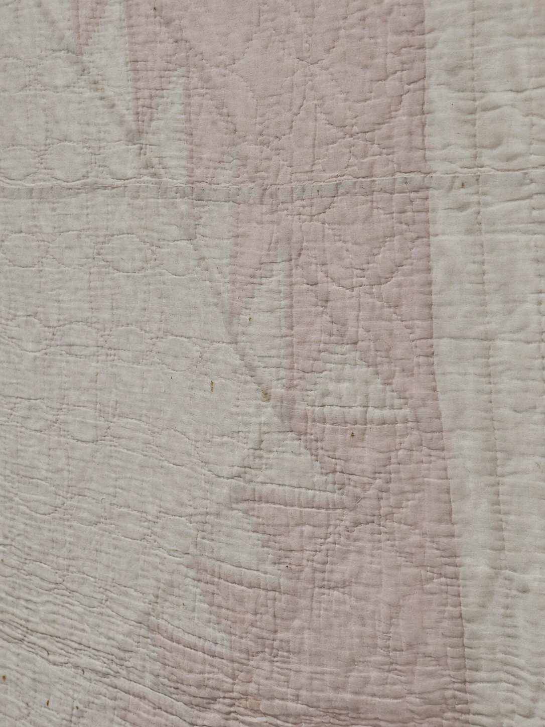 Vintage Quilt Pink Applique Basket