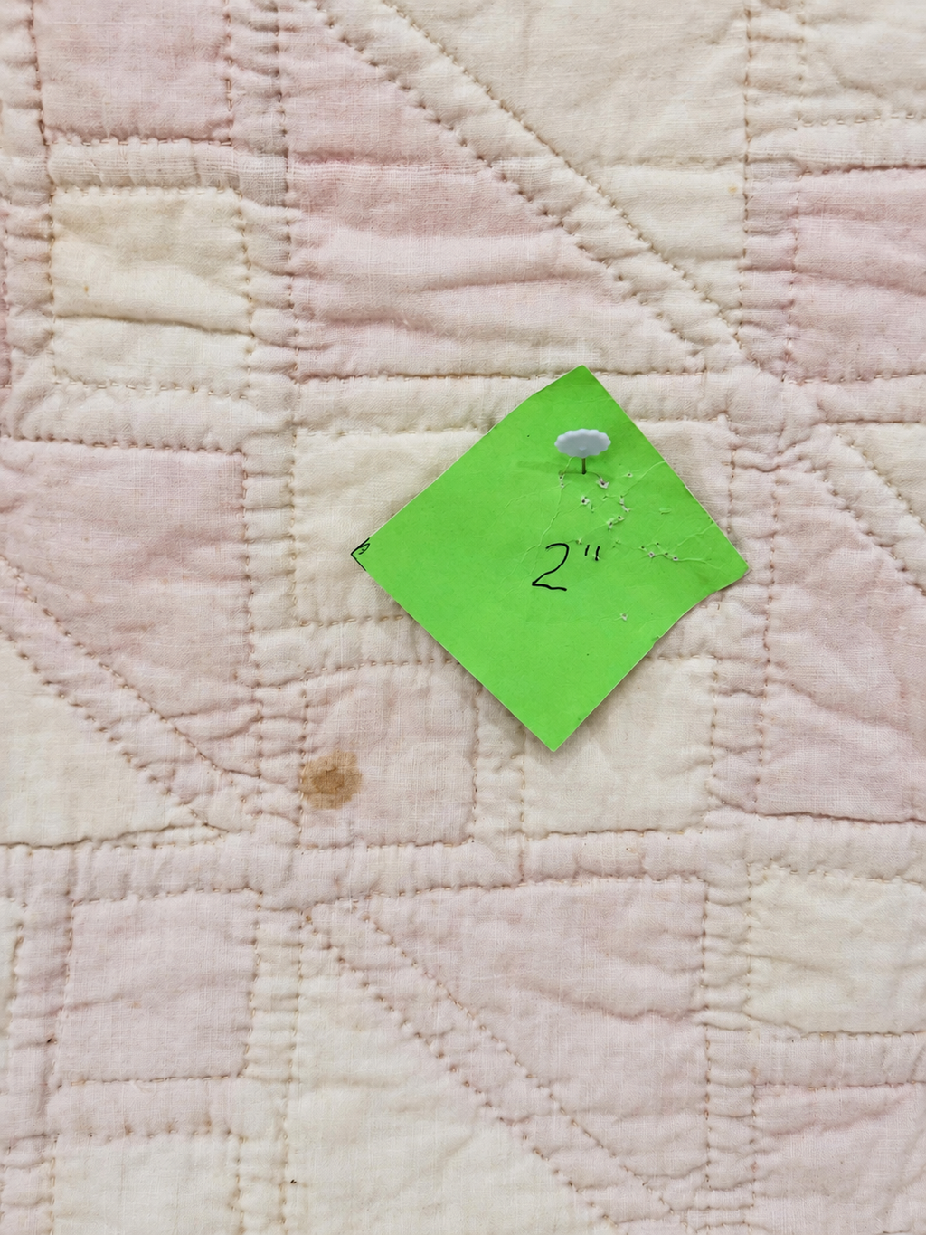 **SOLD Vintage Quilt Pink Jacob's Ladder SOLD**