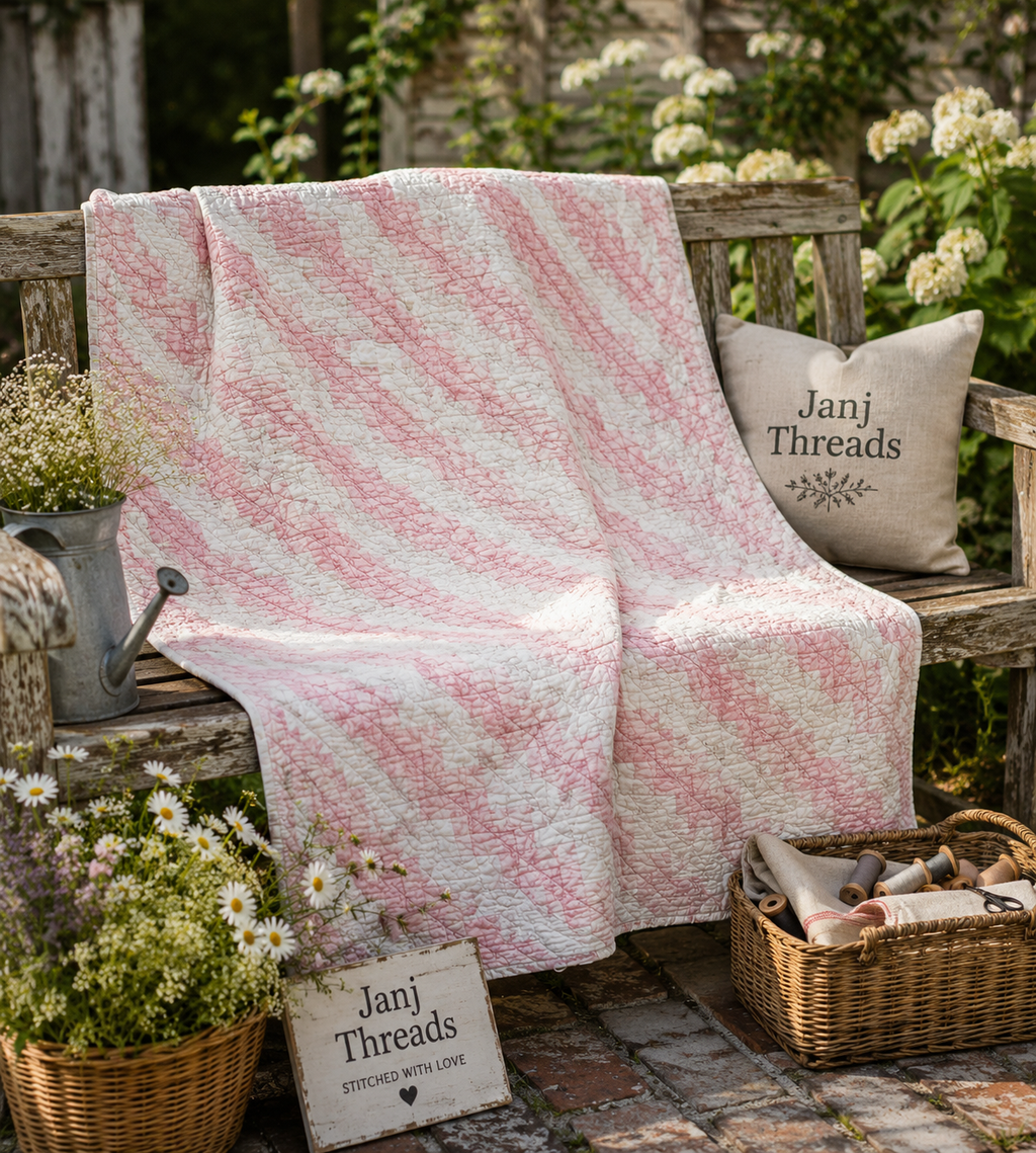 **SOLD Vintage Streak of Lightning Cutter Quilt SOLD**