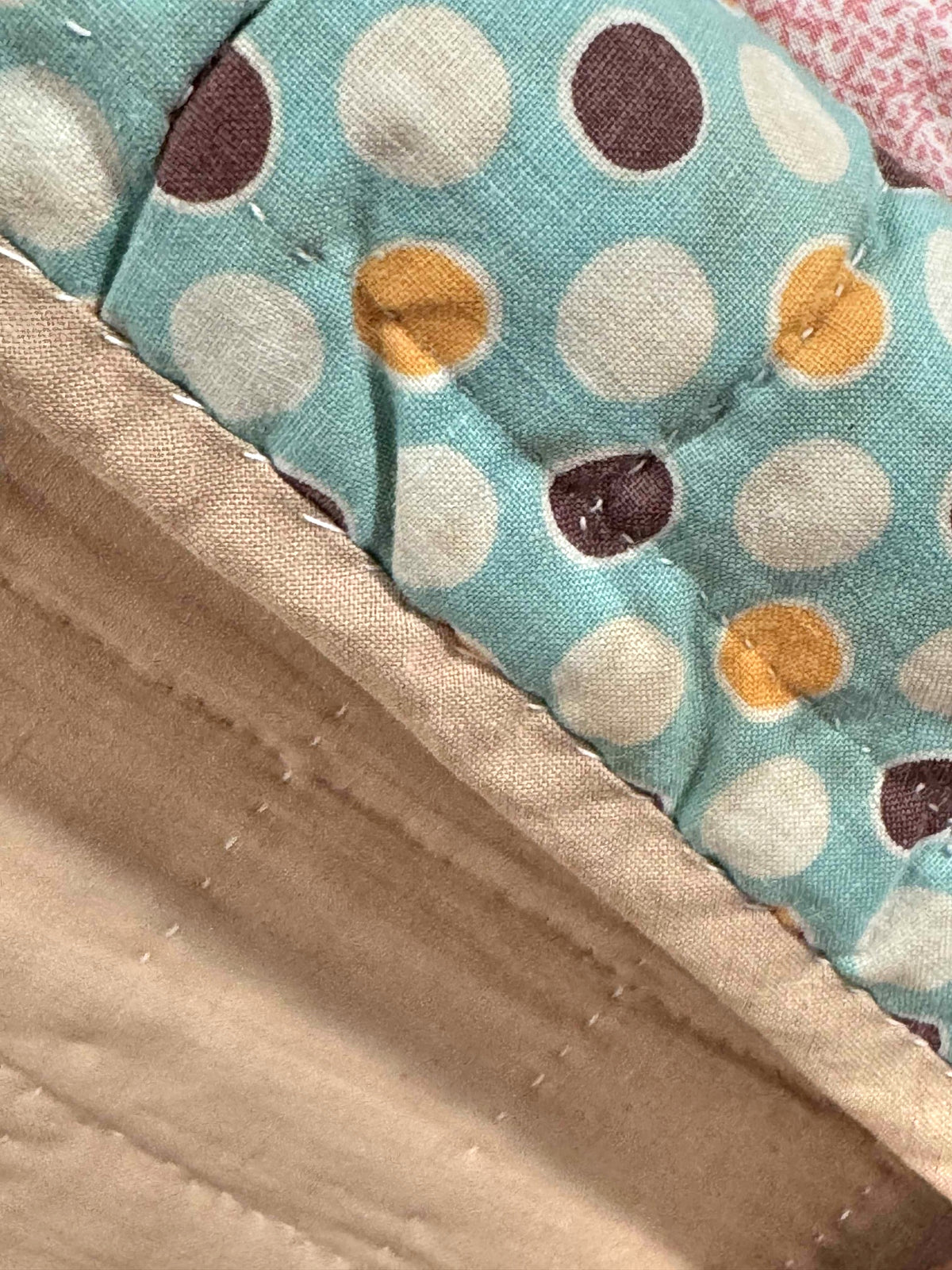 **SOLD Vintage Quilt Sunbonnet Sue with Polka Dots SOLD**