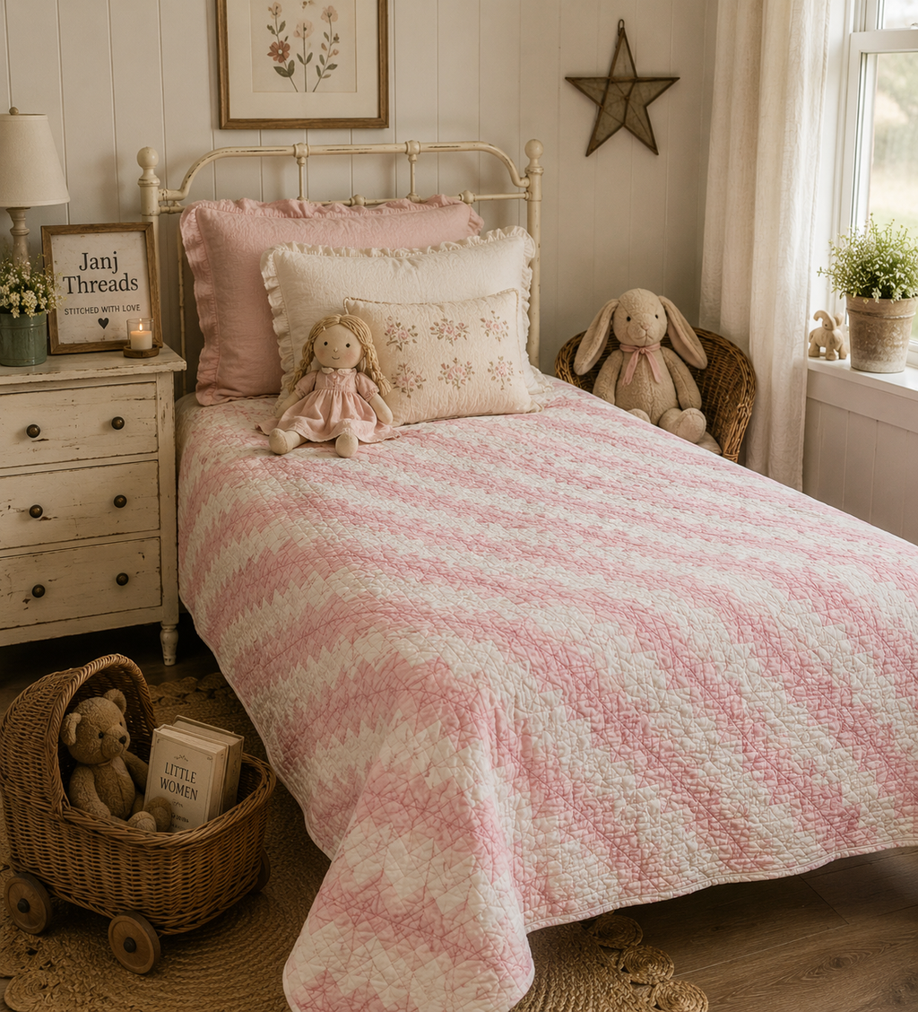 **SOLD Vintage Streak of Lightning Cutter Quilt SOLD**